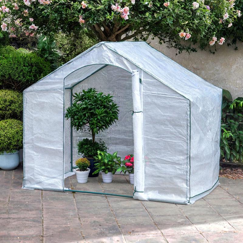 "Outdoor Balcony Greenhouse Insulated Shed for Garden Succulents and Bougainvillea"
