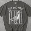 Habe ein zu albernes Gänse Comfort Colors ® Shirt bekommen, Habe ein zu albernes T-Shirt bekommen, Ich habe ein zu albernes Shirt bekommen, Gans ist zu albern geworden T-Shirt, Gänse T-Shirt