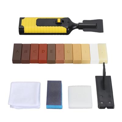 Floor Repair Wax Kit Repair Scratches Cracks Holes Wood Floor Repair Kit with 11 Colors Hard Wax