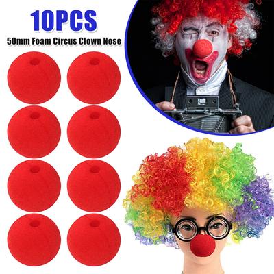 50mm Boules Éponge Rouges Nez d'Éponge Rouge Nez de Clown Doux Accessoires Cosplay Fête Accessoires de Spectacle Amusants