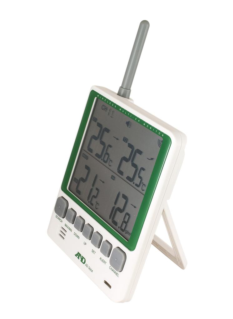 Multichannel Wireless Environmental Temperature and Hygrometer Set A&D AD-5664SET