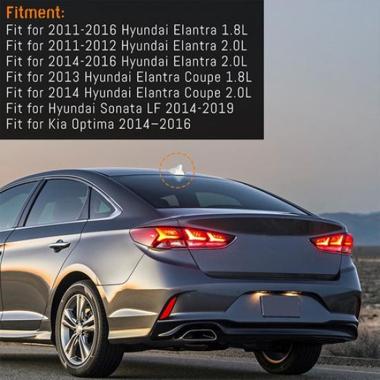 For Hyundai Sonata 2015-19 Elantra 2011-2016 White Shark Fin Antenna Cover AM/FM