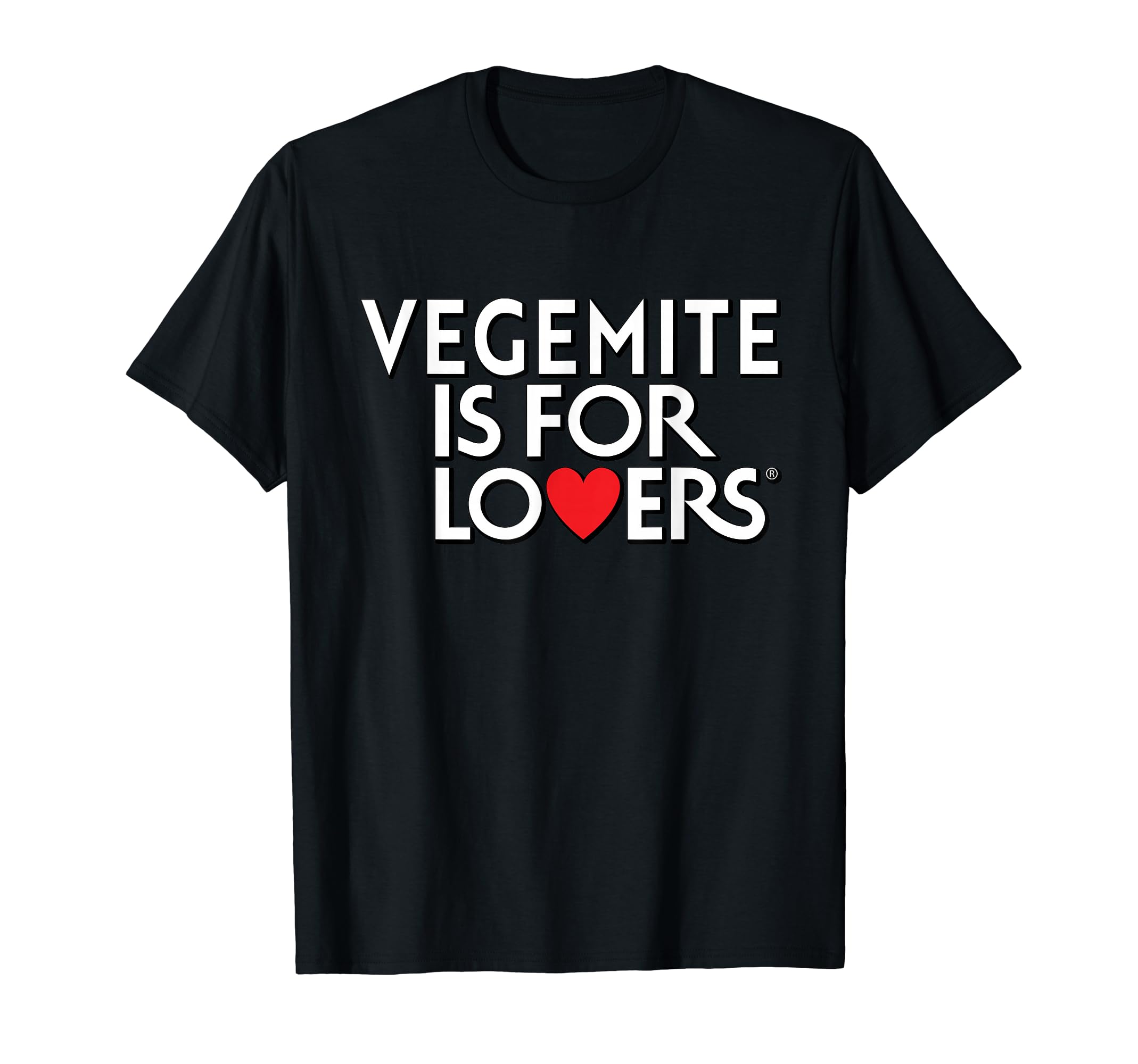 Vegemite is for lovers Straya Aussie Love Funny T-Shirt чёрный