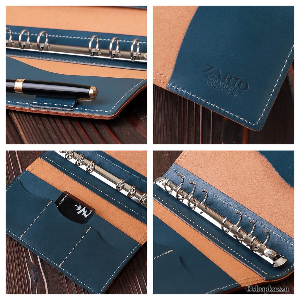 ZARIO-GRANDEE- Compact System Organizer, Cowhide Leather, Tochigi Leather [ZAG-0015]