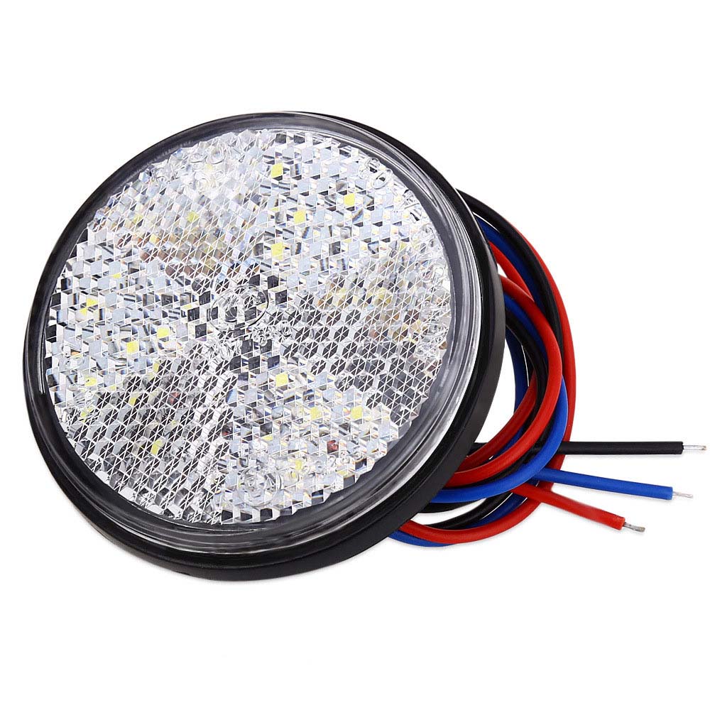 LED Warning Light Bulbs Car Round Tail Lights Turn Singal Light Motorcycle Brake Stop Marker Lamp