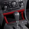 Red Carbon Fiber Interior Center Storage Accent Cover Trim For Dodge Charger