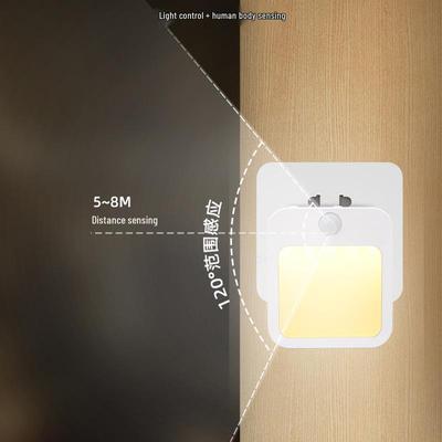 Luz Nocturna Infrarroja Inalámbrica: Sensor de Movimiento Inteligente del Cuerpo Humano, Enchufe de Ahorro de Energía para Escalera o Dormitorio
