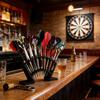 3D Printed Dart Holder Stand for Desk Shelf Tabletop Dart Display Rack Holds 27 Fully Assembled Steel or Soft Tip Dart for Game Room Bar Office