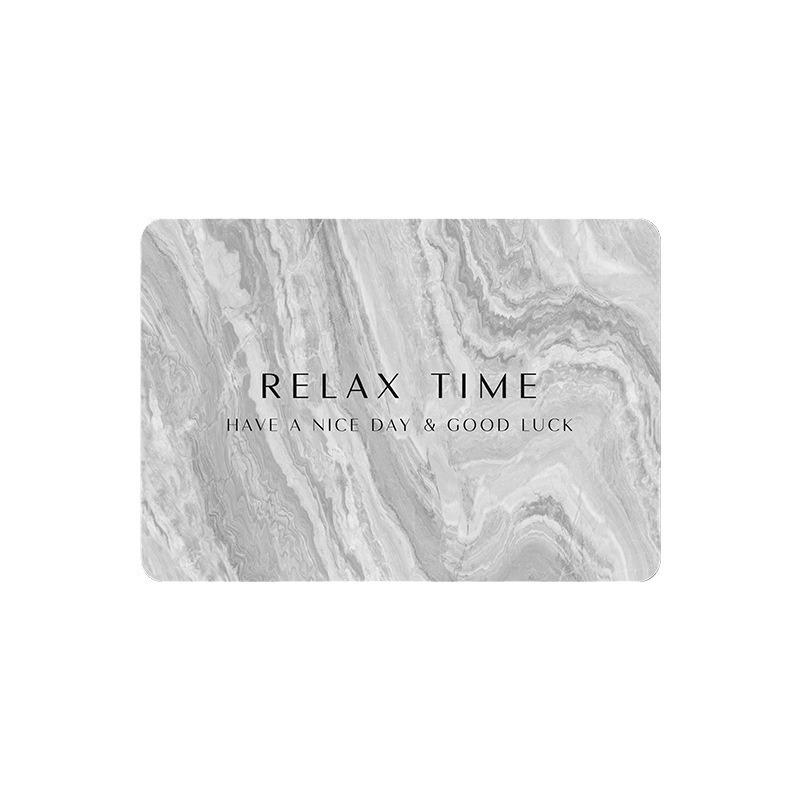 Nordic Light Luxury Style Bathroom Diatom Mud Water Absorption Pad Toilet Foot Pad Household Bathroom Door Rubber Anti Slip Floor Mat