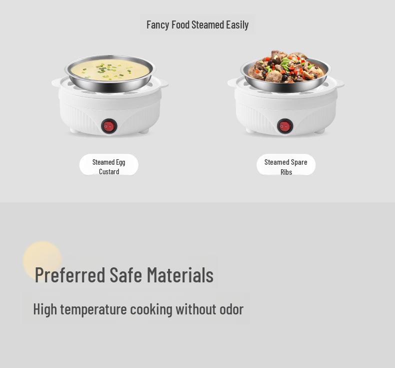 Kompakt automatisk eggkoker med tørrkokingsvern