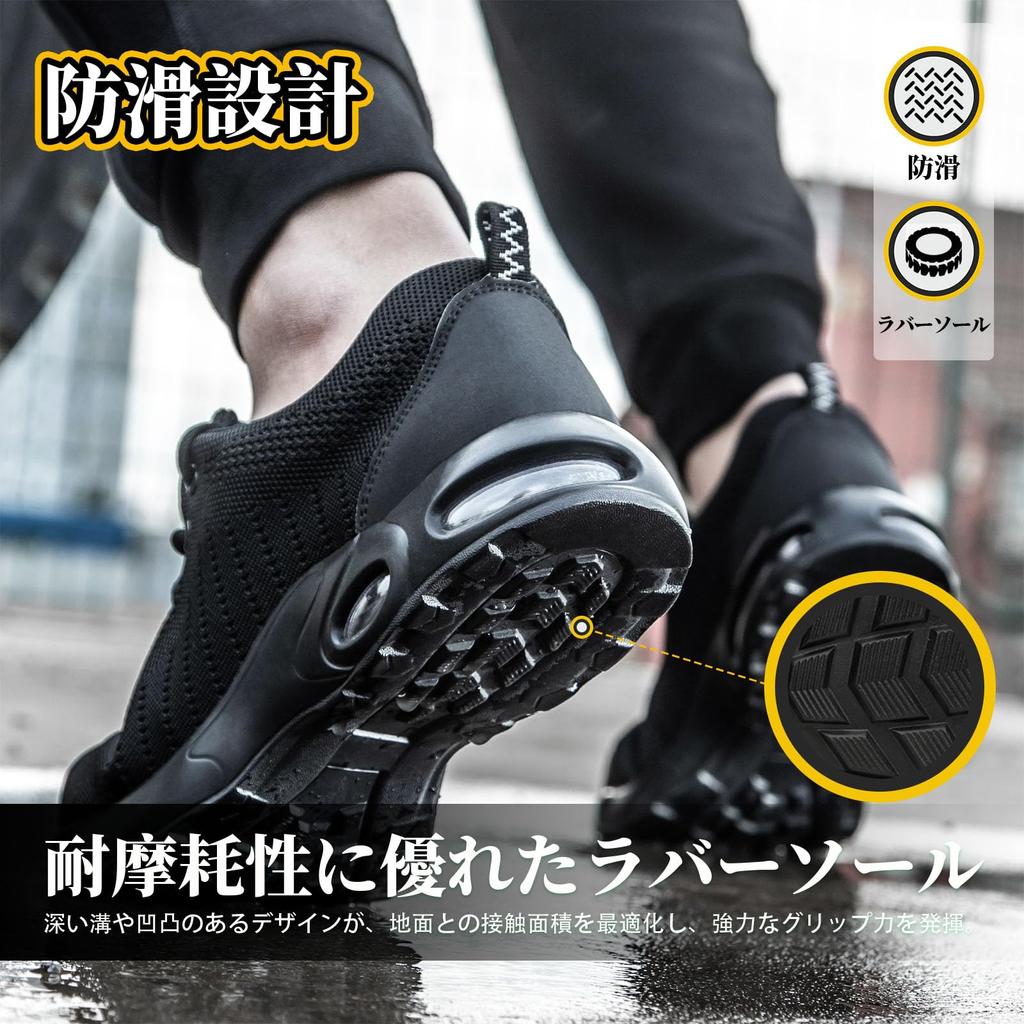 Safety Work Shoes for Men and Air Cushioned Safety Sneakers with Steel Toe Nail for Construction Sites Size [nieion] Shoes, Women, Cap, Protection,