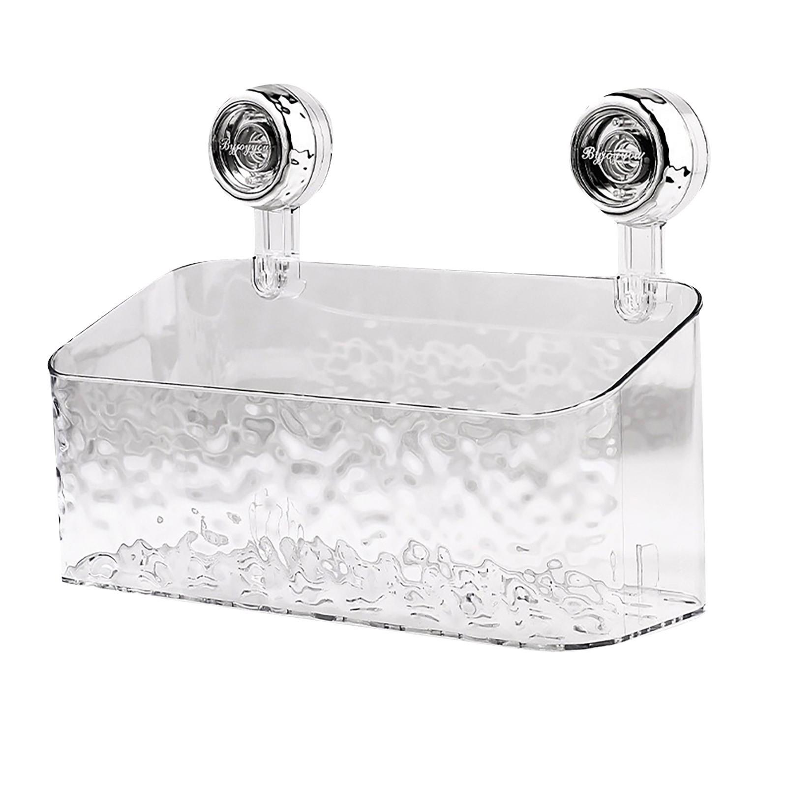 Bathroom Sink Suction Cup Rack Suction Cup Storage Box Bathroom Wall Sink Shower Room No Need To Punch One Size