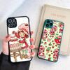 S-Strawberry-shortcake Girl For IPhone 11 12 13 14 15 16 Pro Max Plus X XS MAX Back Cover Matte Phone Case