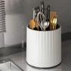 Rotating Knives Holder Plastic Universal Multifunctional Kitchen Chopsticks Knife Block Utensil