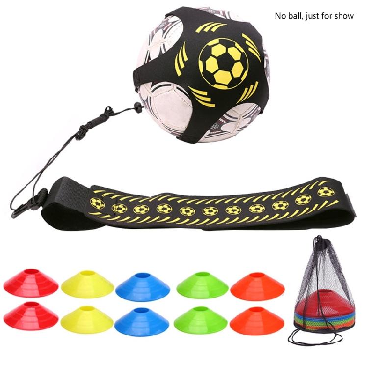 Football Trainer Kick Throw Solos Practice Training Aids Control Skill Adjusted