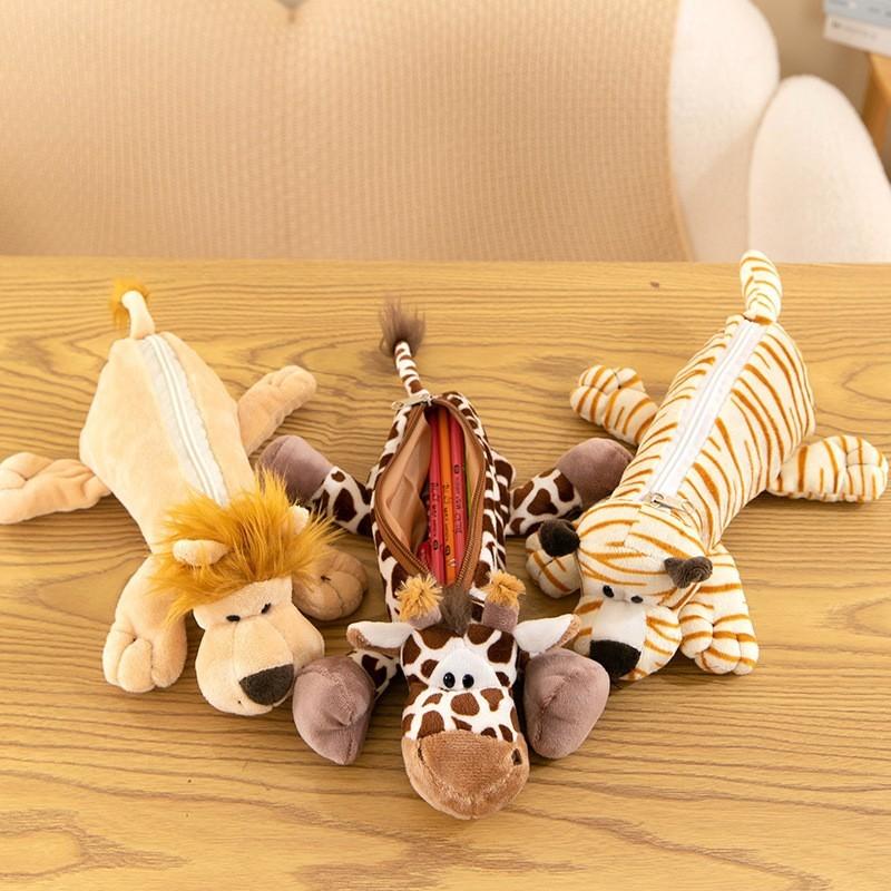 Astuccio Portapenne Peluche Animale di Grande Capacità per Bambini e Studenti