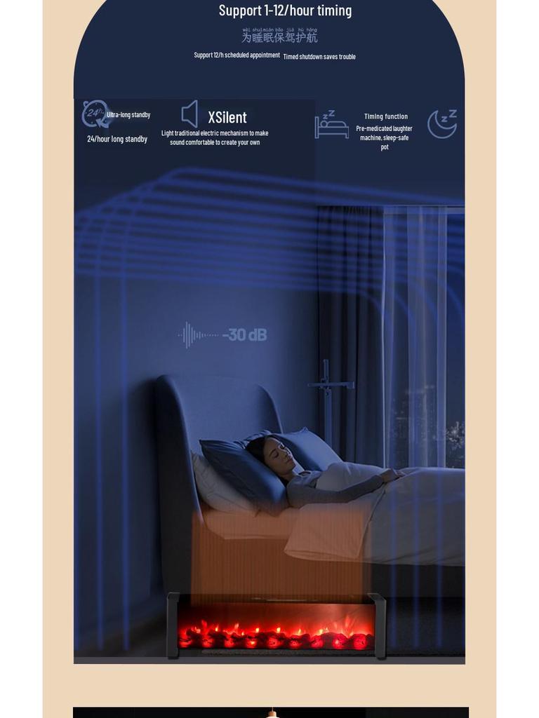 Intelligent Voice-Controlled Baseboard Heater with Simulated Flame and Rapid Heating Fan