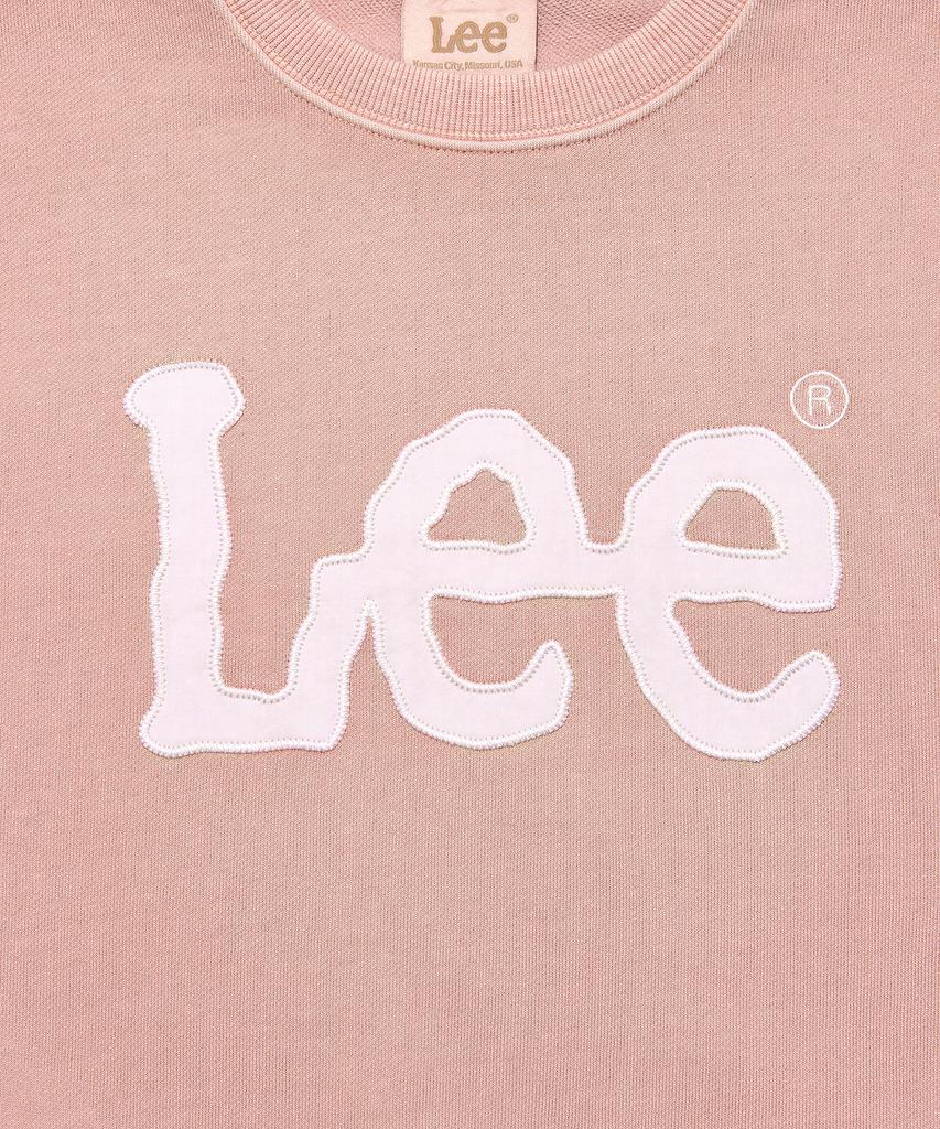 LEE Women Big Twitch Dying Logo Sweatshirt Light Pink