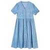 Fuluomi Girls' Summer Casual Denim A-Line Dress