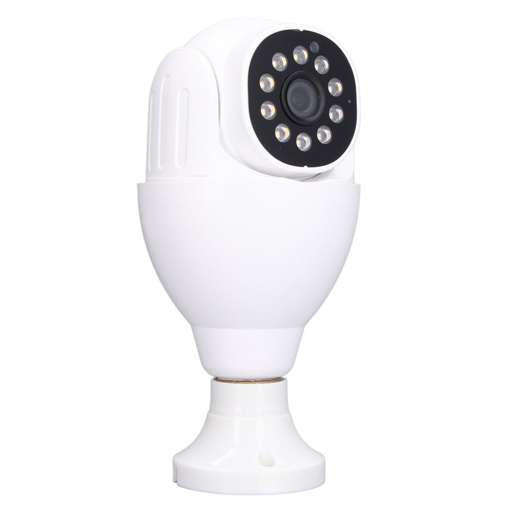 Bulb Security Camera 1080P WiFi Surveillance Camera Motion Tracking Two Way Audio Night Vision for