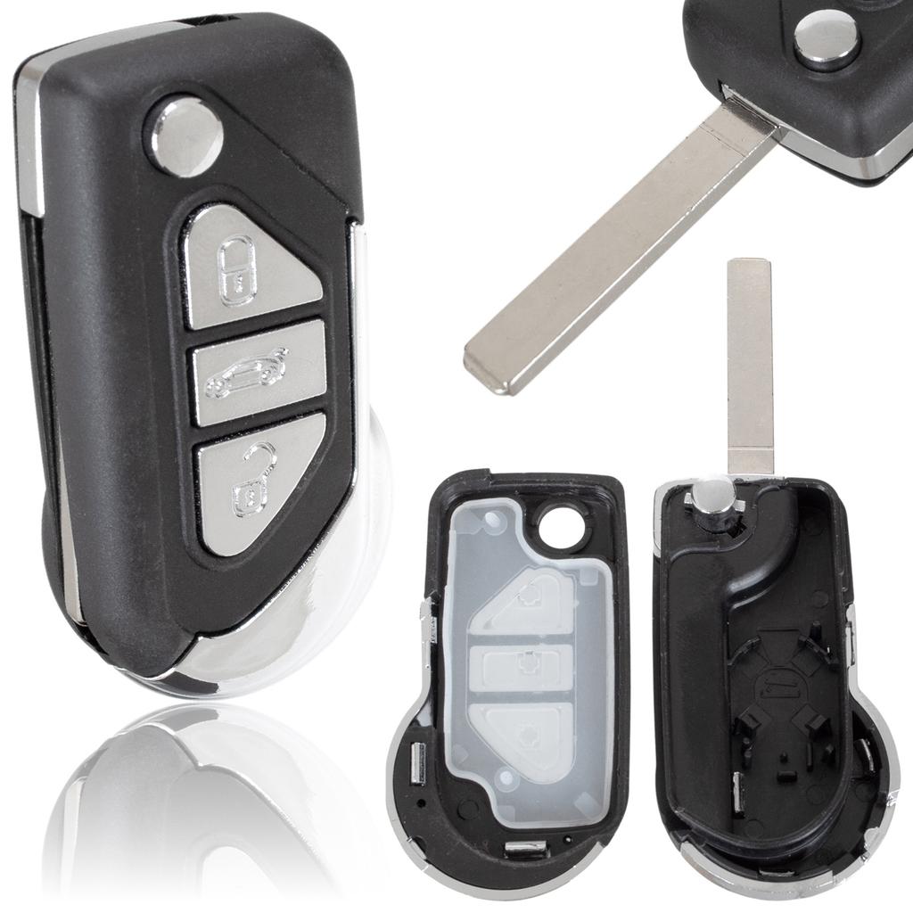 Citroen DS3 09-16 Remote Key Fob Housing, 3 Buttons
