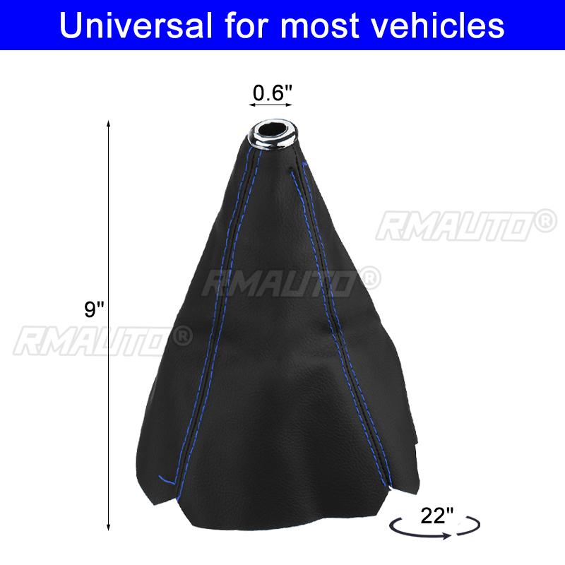 Universal PU Leather Gear Shift Collars Shift Lever Knob Boot Cover Car Manual Gear Shift Knob Gaiter Boot Dust Cover