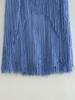 2026 Summer European-American Tassel Backless Halter Mini Dress