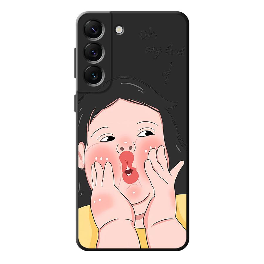 Funny Cute Girl Boy Design Phone Case for Samsung Galaxy S24 Ultra S21 5G S22 Plus S23 Ultra S21 FE S20 S23 FE S21 Silicone