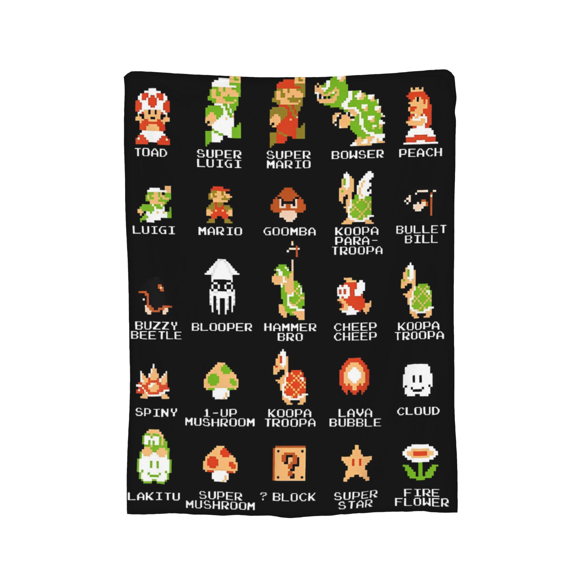 

Cute Boo Marios Blanket Cover Flannel Throw Blankets Bed Sofa Decoration Soft Warm Bedspreads, 30x40in