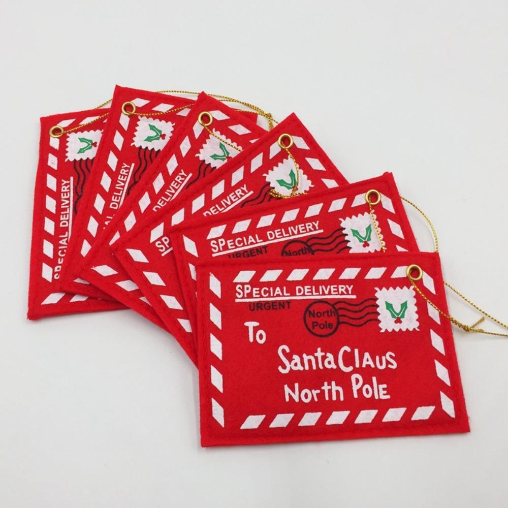 2PCS Red Christmas Envelopes for Greeting Cards Postcards Gift Bags Xmas Tree Decor Party Supplies Home Christmas Decorations
