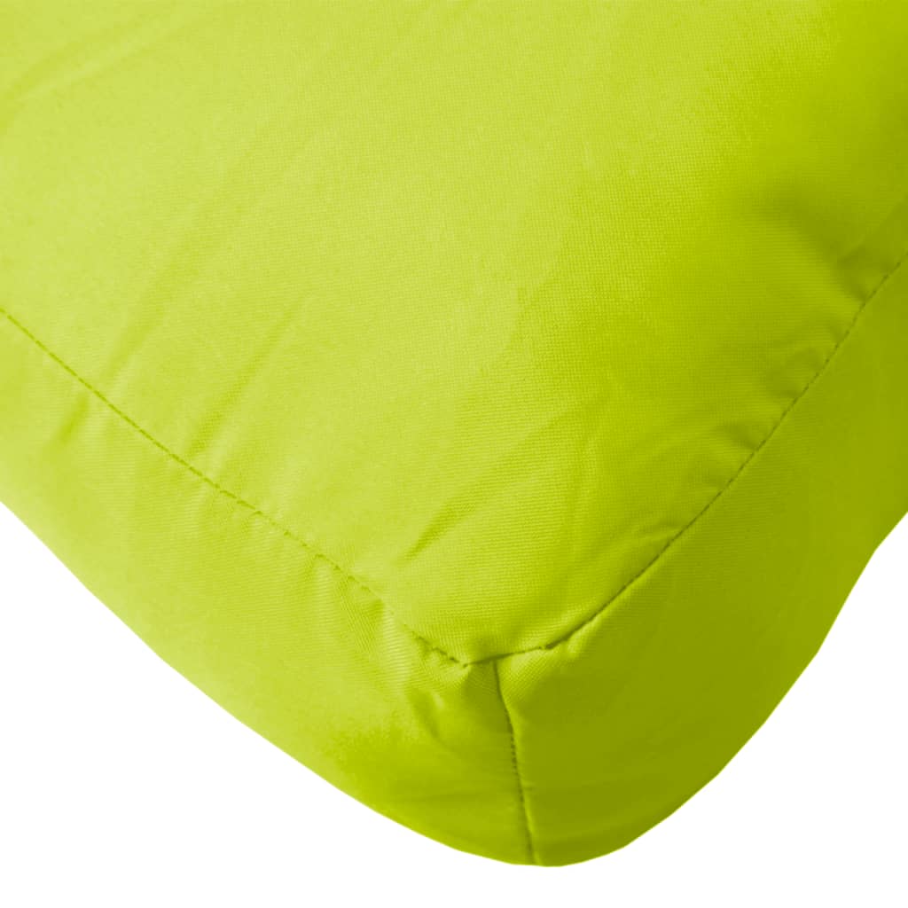 2 Piece Pallet Cushions Neon Green Fabric
