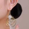 S925 Silver Needle Ice Flower Circle Earrings - Three Lives Three Worlds Collection (2021 Trend)