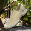 Fashion Slip On Casual Shoes for Men Comfortable Walking Shoes Mens Breathable Loafers Thin Bottom Mesh Lightweight Driving Moccasins