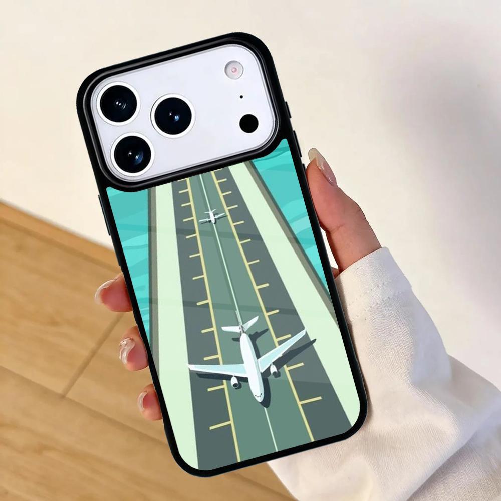 Aircraft Airplane Fly Travel Mobile Phone Case for IPhone 17 AIR 16pro Max 15 14 13 12 11 Bumper Cover