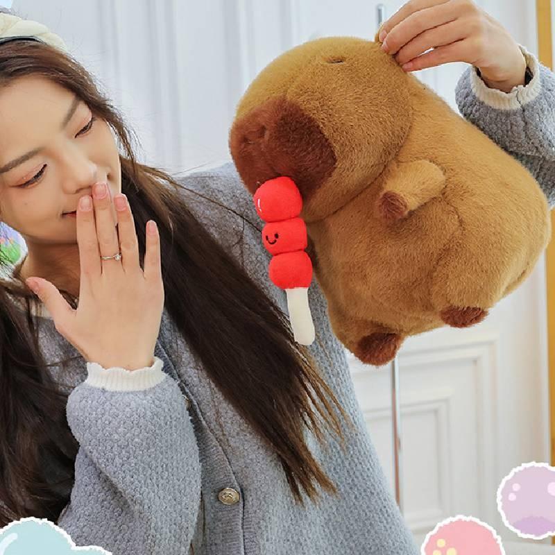 Rock Sugar Gourd Capybara Plush Toy Cartoon Stuffed Doll Kids Gift Decoration