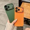 Matte PC Original Machine Feel Lens Protection Phone Case for iPhone 17 16 15 14 Plus 13 12 11 Pro Max Shockproof Bumper Cover