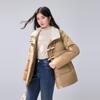 Qiusbiyiren Women's Casual Toggle Button Down Jacket