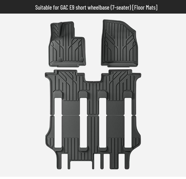 Trumpchi E9 24-25 Model Eco-Friendly TPE Floor, Trunk, and Seat Back Mats: All-Weather and Dirt-Resistant