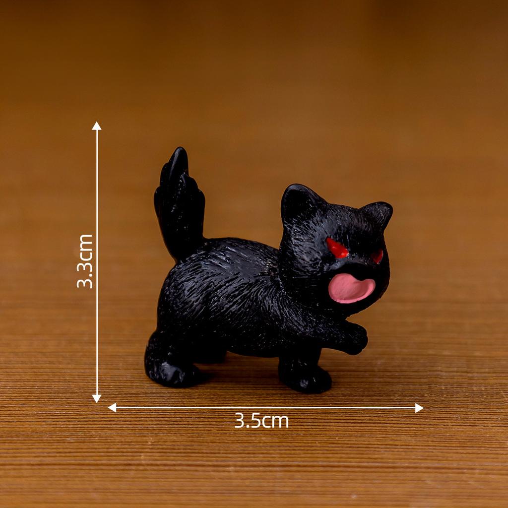 5PC Micro Landscape Creative Cute Orange Cat Kitten Doll Mini Desktop Ornament