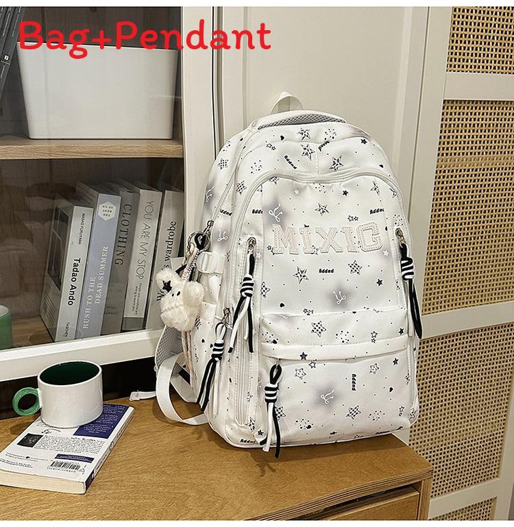 Starry Night Girl Backpack With Nylon For School And Education