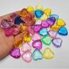 100 PEZZI Diamanti Acrilici a Forma di Cuore 25MM Bomboniere per Feste Compleanni Bambini Carnevale Tesoro Premi per la Classe Regali per Ragazze