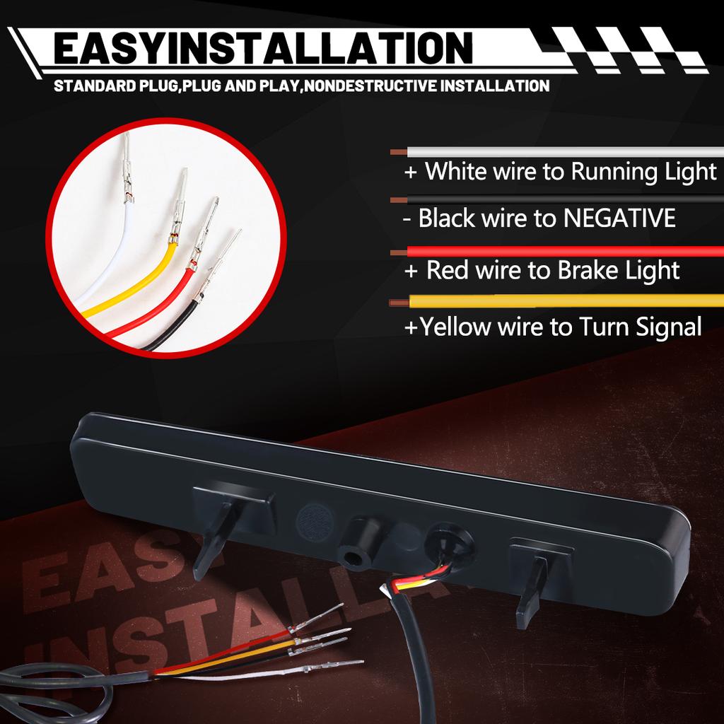 For Toyota Prius V       For Scion tC LED Rear Bumper Reflector Lights Driving Brake Dynamic Turn Signal