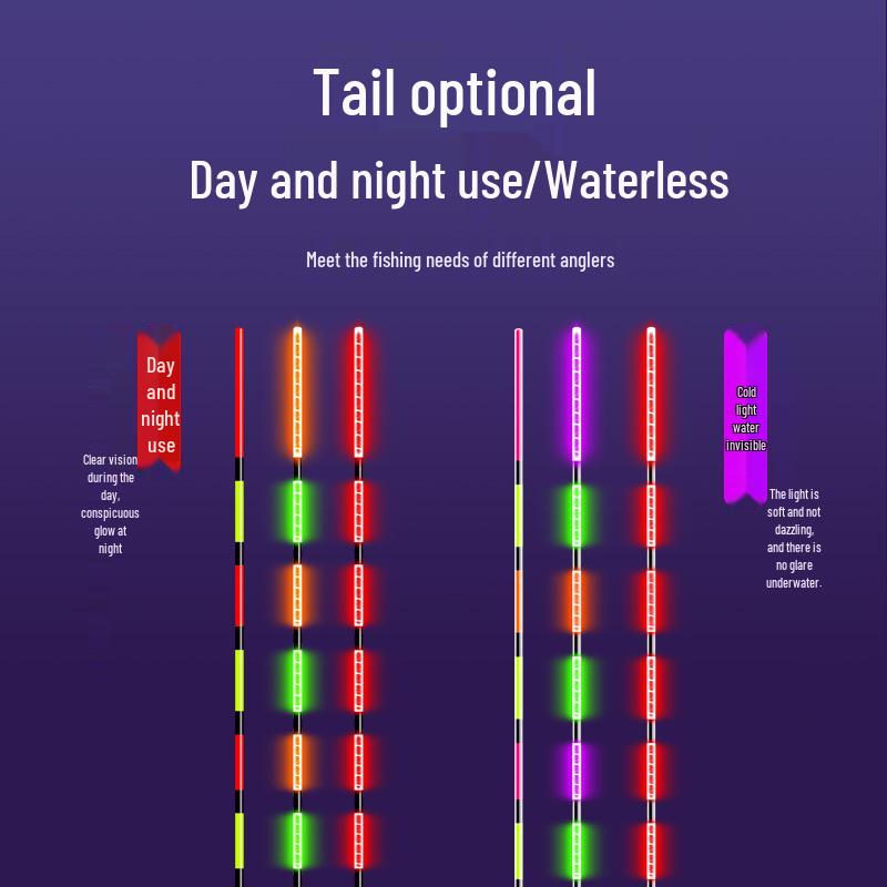 High Sensitivity Color-Changing Electronic Fishing Float for Day & Night Use