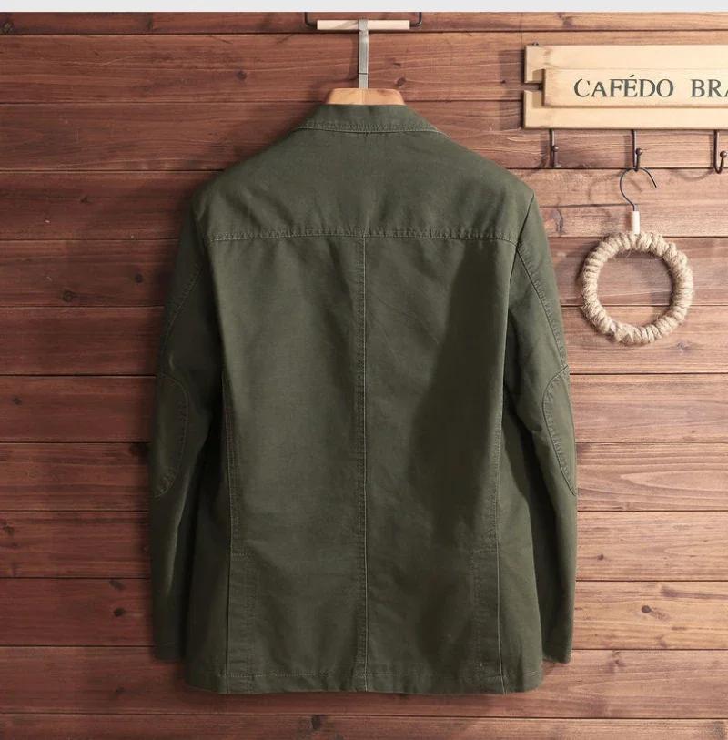 Pánská bunda větší velikosti Elegantní italský styl Gentleman Business Klopa Volné Ležérní Slim Fit sako se třemi knoflíky