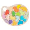 Children's Montessori Shape Cognitive Matching Toy Baby Early Childhood Education Geometric Equal Panel Wooden Color Disc