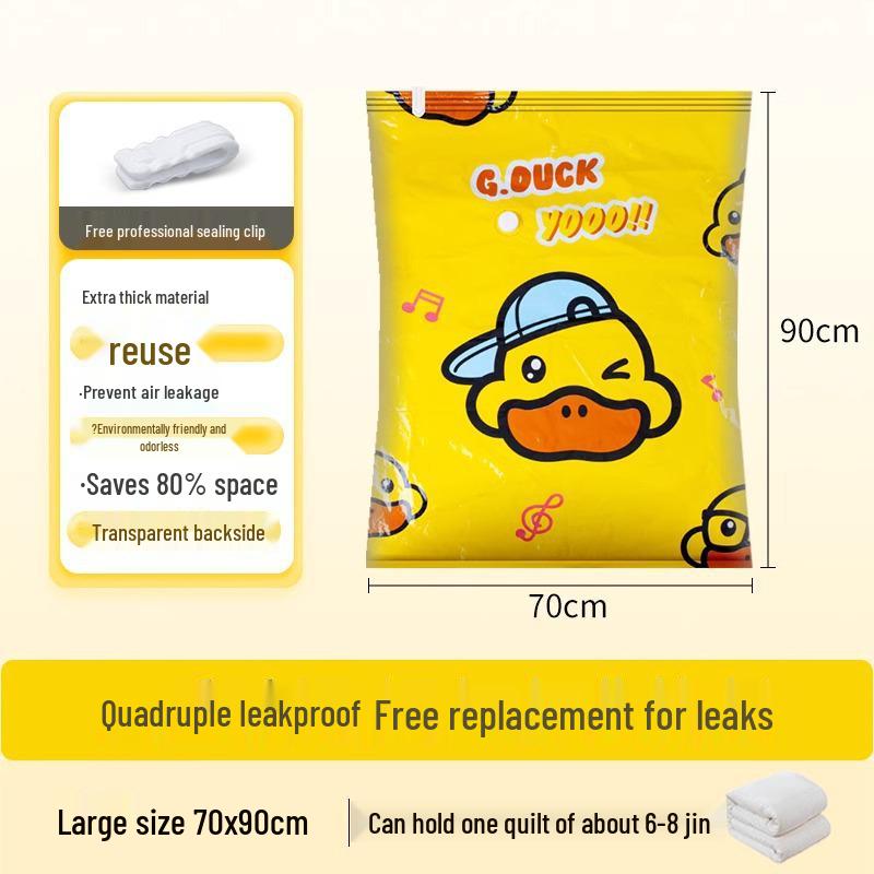 Cartoon Vacuum Storage Bags for Clothes and Quilts - Compression Suitcase Organizer