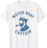 Funny Motor Boat Captain T-Shirt