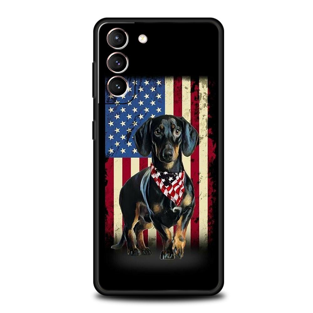 

Phone Case for Samsung Galaxy S25/S24/S23/S22/S20/S21/FE/Ultra/S10/S10E/S9/Plus/5G Soft TPU Cover Shell Dachshund Sausage Dog S22 Ultra 5G