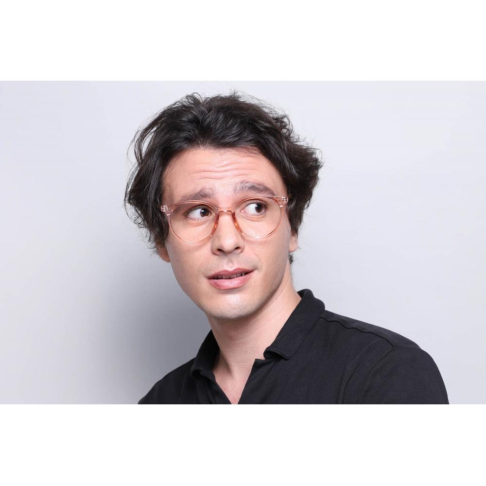 Full Rim Oval Transparent Peach Pink Smartbuy Collection Clydel G30039 C24 Fashion Unisex Eyeglasses