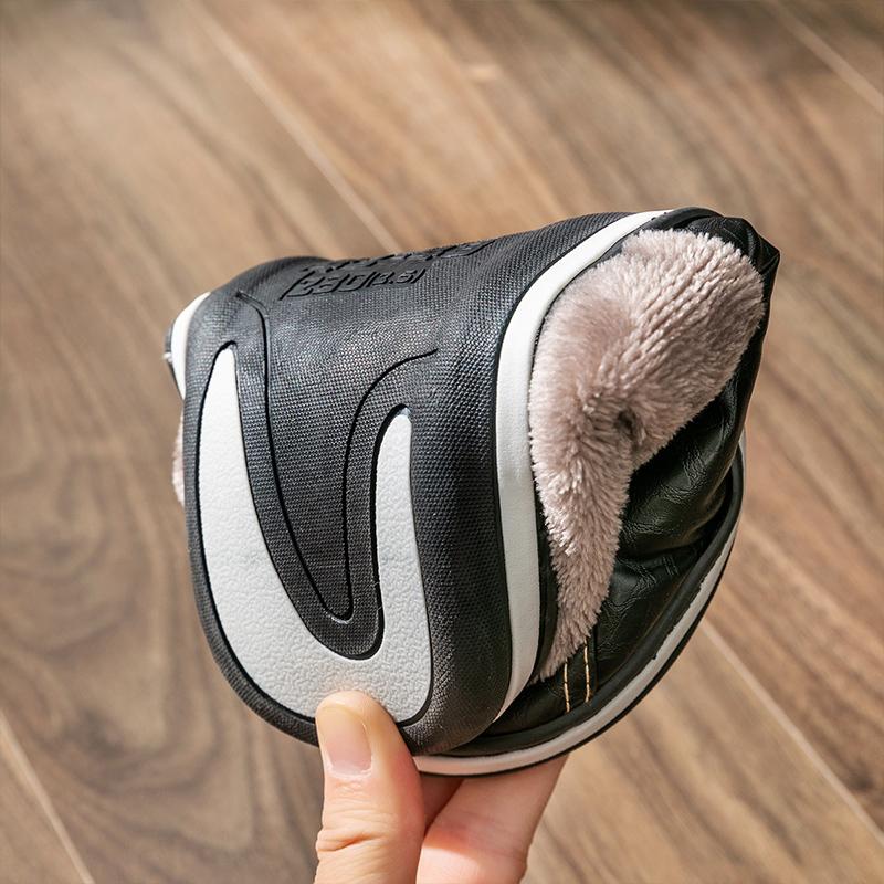 Comfortable Men's House Slippers with Memory Foam Effect for the Home. Warm In Winter, Soft and Lined with Plush.